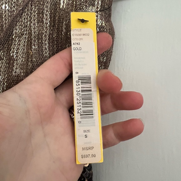 Alice + Olivia Sequin Small Dress Gold & Black.Never been worn! New with tags! - Picture 2 of 5